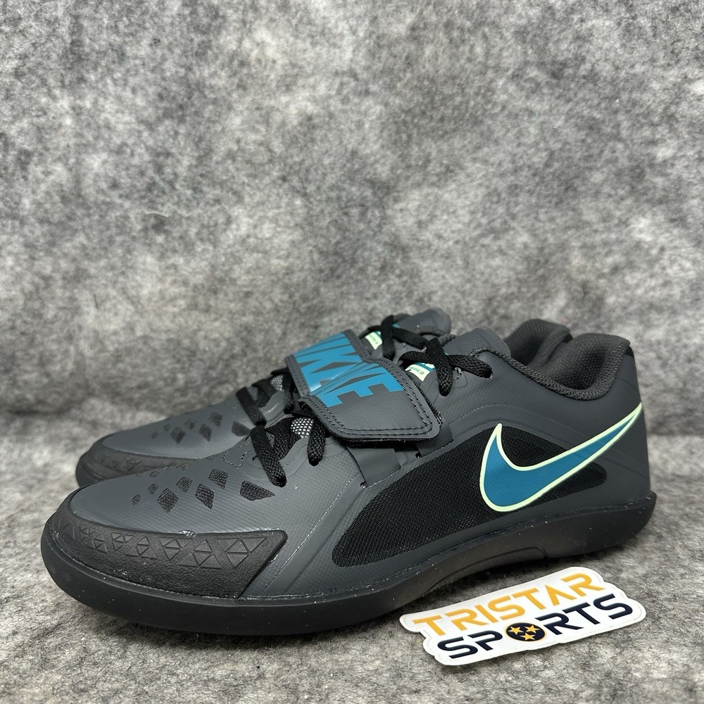 Nike Zoom Rival SD 2 Track Throwing Shoes Mens Size 9.5 Black Green FZ9665-001